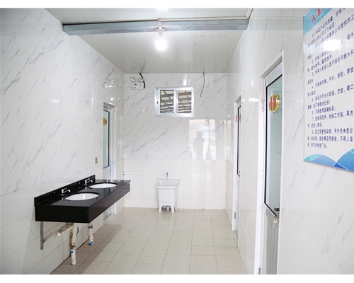 Changing clothes and washing hands